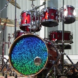 Sparkle and chrome drum heads - DISCONTINUED