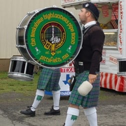 Pipe band bass drum heads