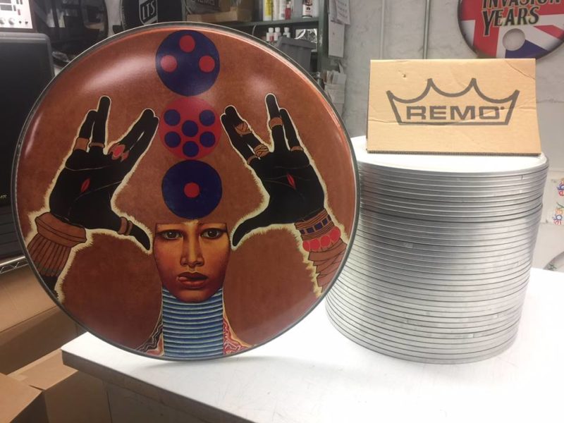 Custom Remo Printed Bass Drum Heads • Vintage Logos