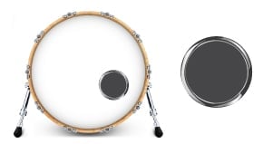 Port Ring in a bass drum head