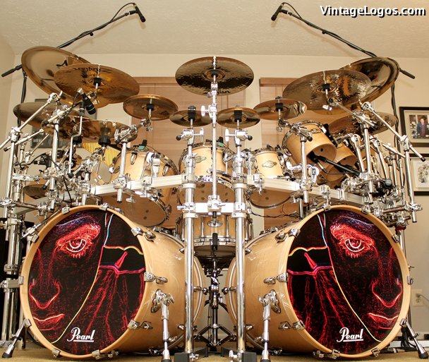 Matthew Flacche Custom Drumheads • Vintage Logos
