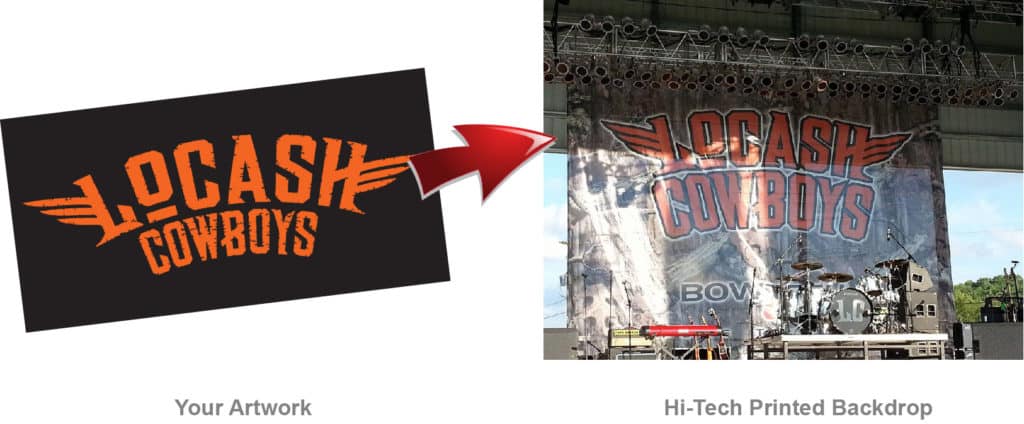 Design your own Band Backdrop using these steps