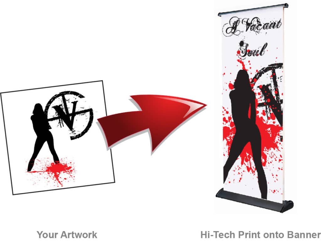 Design your own Retractable Banner using these steps