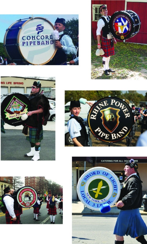 Pipe Band Bass Drum Heads - VintageLogos