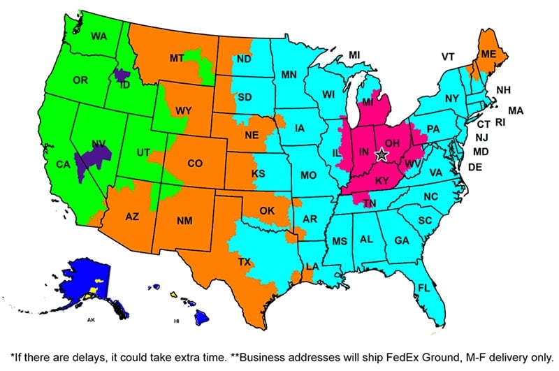 Fedex Delivery Map