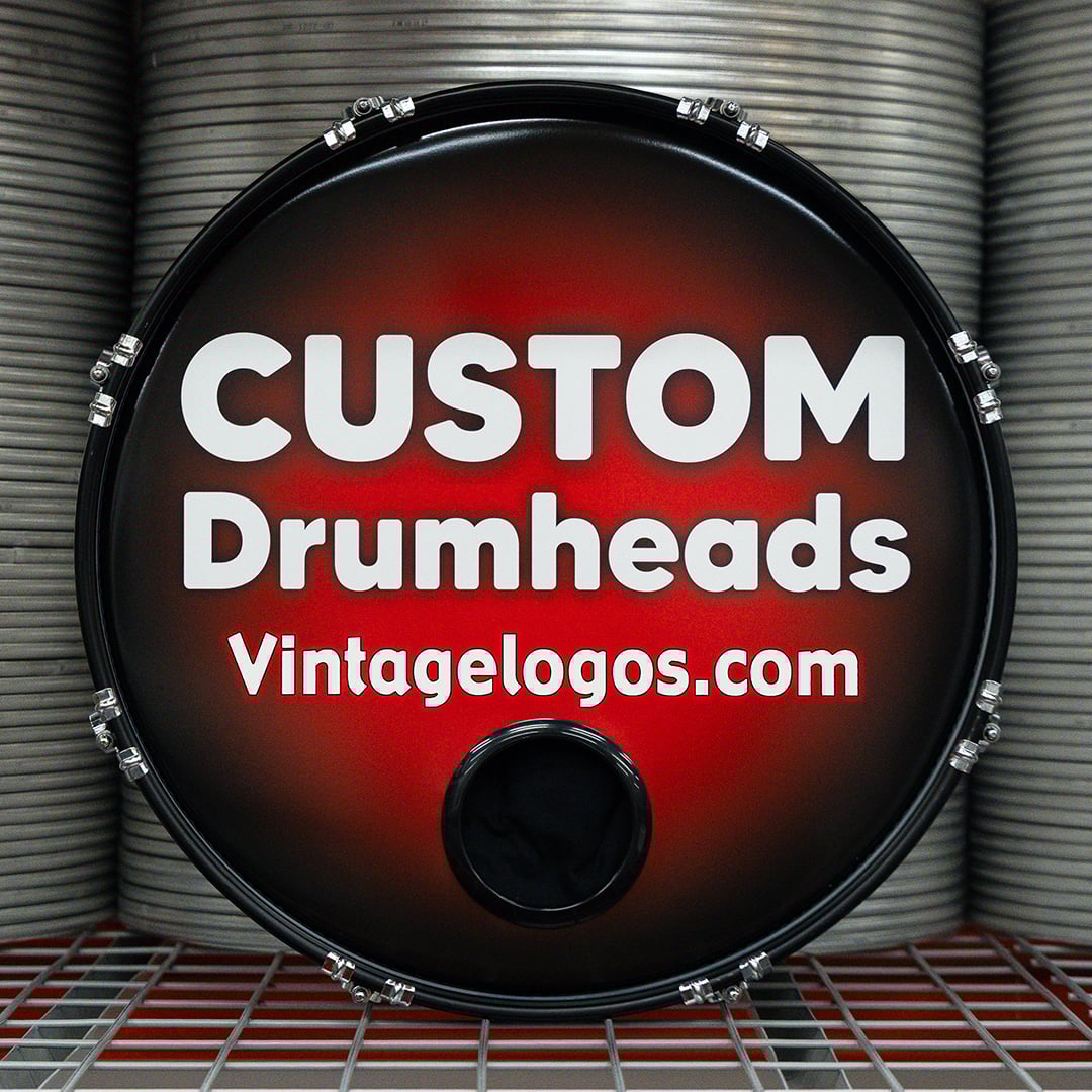 Vintage Logos drumhead